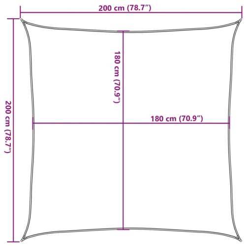 Jedro za zaštitu od sunca 160 g/m² plavo 2 x 2 m HDPE - Plava 2 x 2 m 1 Cijena