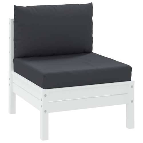 Jastuci za sofu od paleta 2 kom crni od tkanine - Crna 1 srednja sofa Cijena