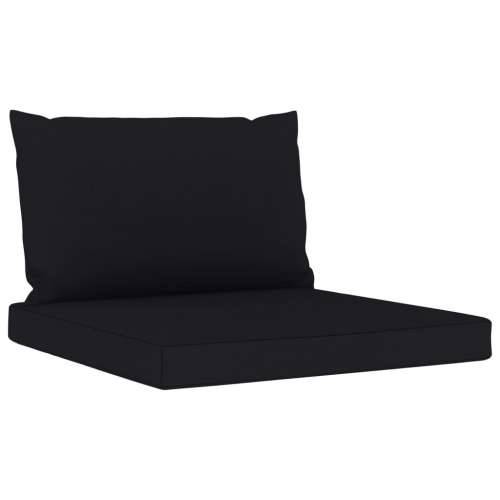 Jastuci za sofu od paleta 2 kom crni od tkanine Cijena