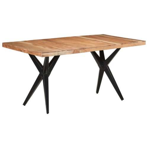 Blagovaonski stol 160 x 80 x 76 cm od masivnog bagremovog drva - Izbijeljeno 160 x 80 x 76 cm 1 Masivno bagremovo drvo Cijena