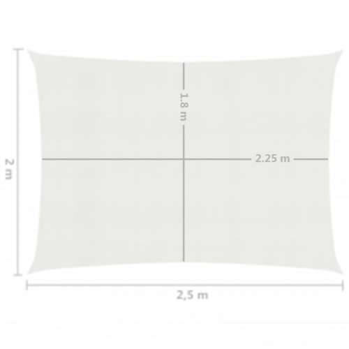 Jedro za zaštitu od sunca 160 g/m² bijelo 2 x 2,5 m HDPE - Bijela 2 x 2.5 m 1 Cijena