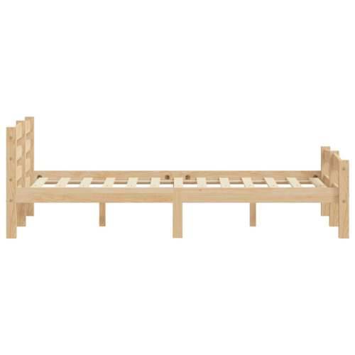 Okvir za krevet od masivne borovine 120 x 200 cm - Svjetlosmeđa 120 x 200 cm Cijena