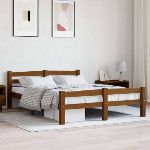 Okvir za krevet od masivne borovine boja meda 120 x 200 cm - boja meda 120 x 200 cm Cijena