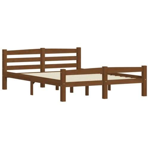 Okvir za krevet od masivne borovine boja meda 120 x 200 cm - boja meda 120 x 200 cm Cijena