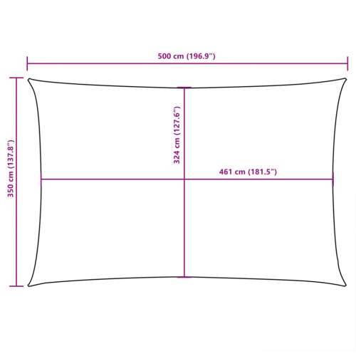 Jedro za zaštitu od sunca pravokutno tkanina 3,5 x 5 m bijelo - Bijela 3.5 x 5 m 1 Cijena
