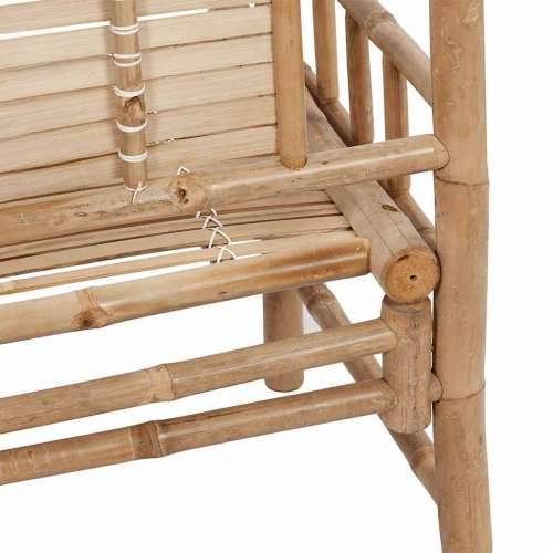 Vrtna klupa s jastukom 120 cm od bambusa - Svjetlozelena 120 x 50 x 4 cm 1 2 Cijena