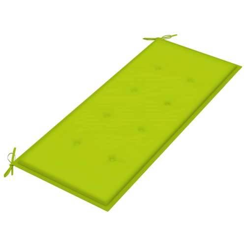 Vrtna klupa s jastukom 120 cm od bambusa - Svjetlozelena 120 x 50 x 4 cm 1 2 Cijena