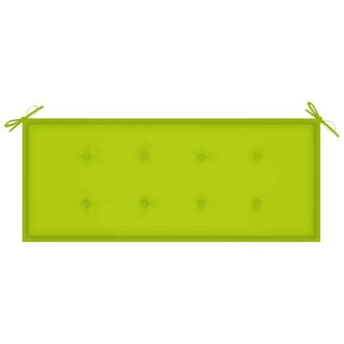 Vrtna klupa s jastukom 120 cm od bambusa - Svjetlozelena 120 x 50 x 4 cm 1 2 Cijena