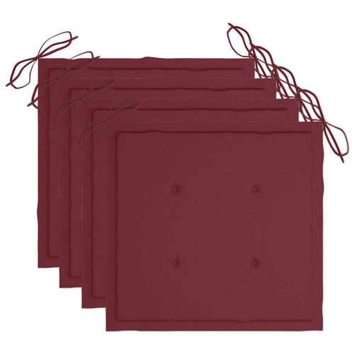 5-dijelni sklopivi vrtni blagovaonski set od bambusa - boja crnog vina 40 x 40 x 4 cm 4 Cijena