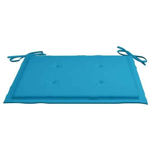 Sklopive vrtne stolice s jastucima 2 kom od bambusa - Kraljevski plava 2 40 x 40 x 4 cm 1 Cijena