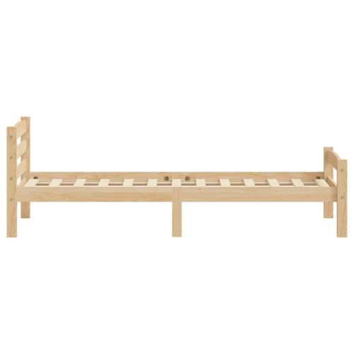 Okvir za krevet od masivne borovine 100 x 200 cm - Svjetlosmeđa 100 x 200 cm Cijena