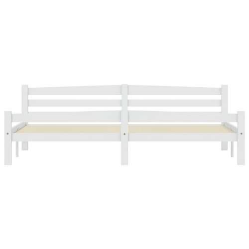 Okvir za krevet od masivne borovine bijeli 200 x 200 cm - Bijela 200 x 200 cm Cijena