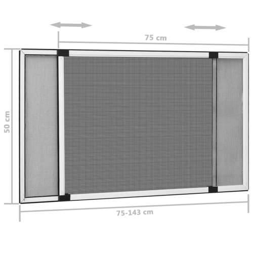 Proširivi zaslon protiv insekata bijeli (75 - 143) x 50 cm Cijena