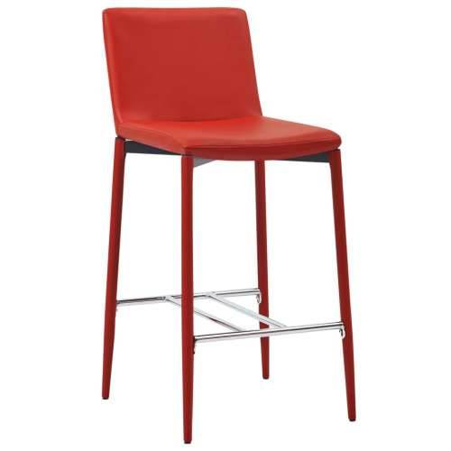 Barski stolci od umjetne kože 2 kom crveni Cijena