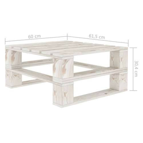 Vrtni stol od paleta bijeli drveni Cijena