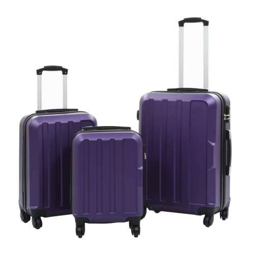 3-dijelni set čvrstih kovčega ljubičasti ABS Cijena