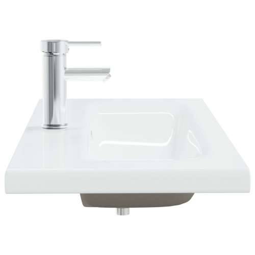 Ugradbeni Lavabo - Umivaonik sa slavinom 91x39x18 cm keramički bijeli - 91 x 39 x 18 cm Cijena