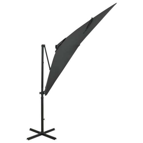 Konzolni vrtni suncobran sa stupom LED 250 cm antracit - Antracit 250 cm 1 Cijena