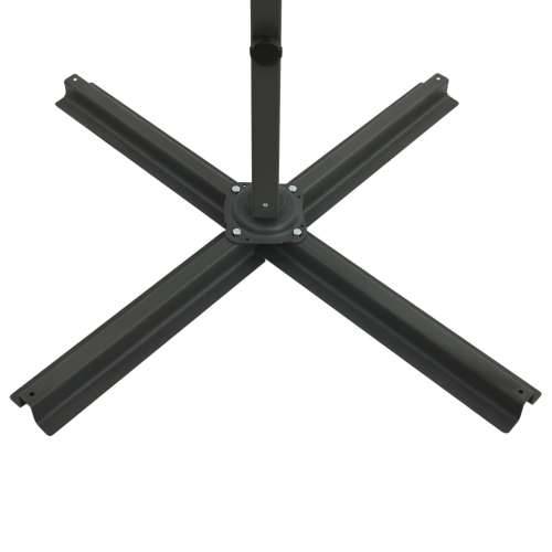 Konzolni vrtni suncobran sa stupom i LED svjetlima 250 cm bordo - Bordo crvena 250 cm 1 Cijena
