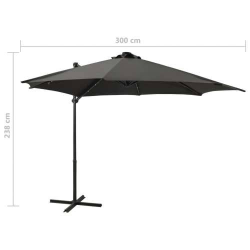Konzolni vrtni suncobran sa stupom LED 300 cm antracit - Antracit 300 cm 1 Cijena