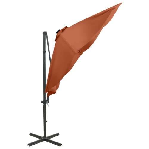 Konzolni vrtni suncobran sa stupom LED 300 cm terakota - Terakota 300 cm 1 Cijena