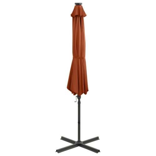Konzolni vrtni suncobran sa stupom LED 300 cm terakota - Terakota 300 cm 1 Cijena