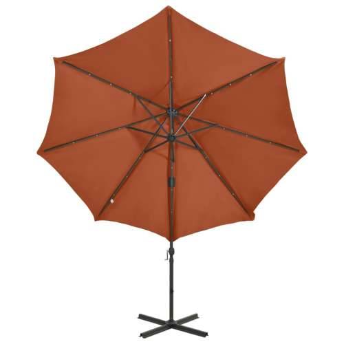 Konzolni vrtni suncobran sa stupom LED 300 cm terakota - Terakota 300 cm 1 Cijena