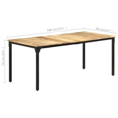 Blagovaonski stol 180 x 90 x 76 cm od grubog drva manga - 180 x 90 x 76 cm 1 Cijena