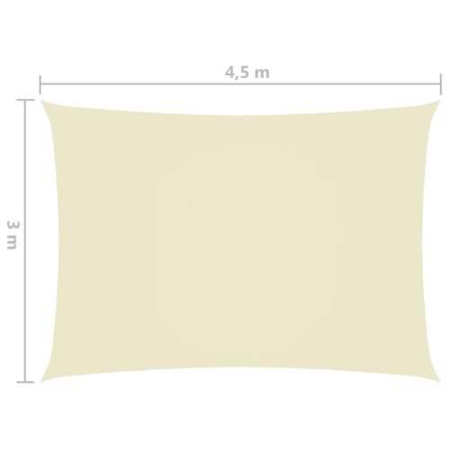 Jedro za zaštitu od sunca od tkanine pravokutno 3 x 4,5 m krem - Krema 3 x 4.5 m 1 Cijena