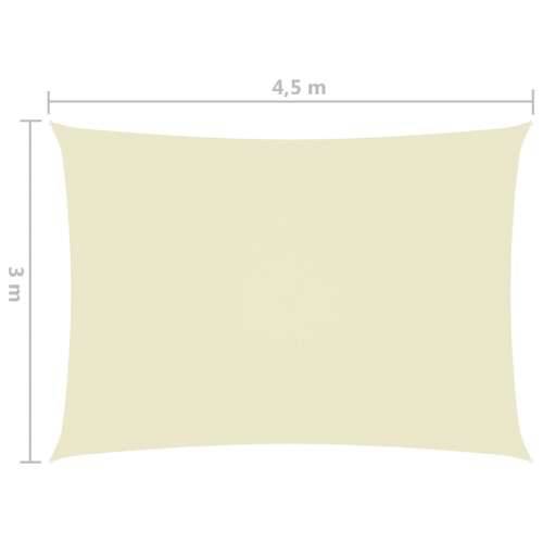 Jedro za zaštitu od sunca od tkanine pravokutno 3 x 4,5 m krem Cijena