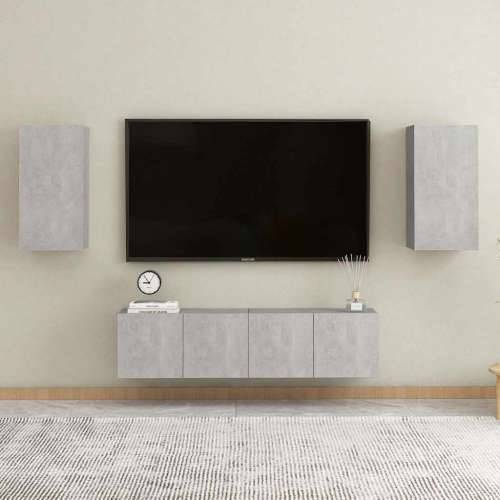 TV ormarić boja betona 30,5 x 30 x 60 cm od konstruiranog drva - Beton siva 1 60 cm Cijena