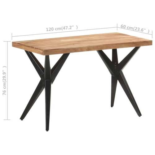 Blagovaonski stol 120 x 60 x 76 cm od masivnog bagremovog drva - Izbijeljeno 120 x 60 x 76 cm 1 Masivno bagremovo drvo Cijena