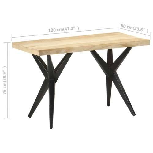 Blagovaonski stol 120 x 60 x 76 cm od masivnog drva manga - Prirodna 120 x 60 x 76 cm 1 masivno drvo manga Cijena