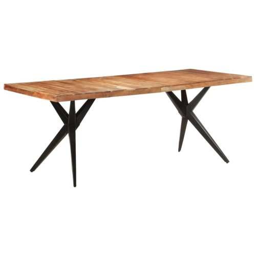 Blagovaonski stol 200 x 90 x 76 cm od masivnog drva bagrema - Izbijeljeno 200 x 90 x 76 cm 1 Masivno bagremovo drvo Cijena