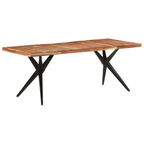 Blagovaonski stol 200 x 90 x 76 cm od masivnog drva bagrema - Izbijeljeno 200 x 90 x 76 cm 1 Masivno bagremovo drvo Cijena