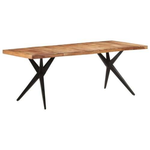 Blagovaonski stol 200 x 90 x 76 cm od masivnog drva bagrema - Izbijeljeno 200 x 90 x 76 cm 1 Masivno bagremovo drvo Cijena