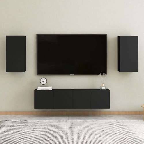 TV ormarić crni 30,5 x 30 x 60 cm konstruirano drvo - Crna 1 60 cm Cijena