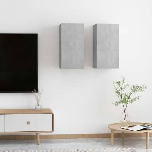 TV ormarići 2 kom boja betona 30,5x30x60 cm konstruirano drvo - Beton siva 2 60 cm Cijena