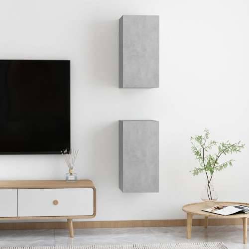 TV ormarići 2 kom boja betona 30,5x30x60 cm konstruirano drvo - Beton siva 2 60 cm Cijena