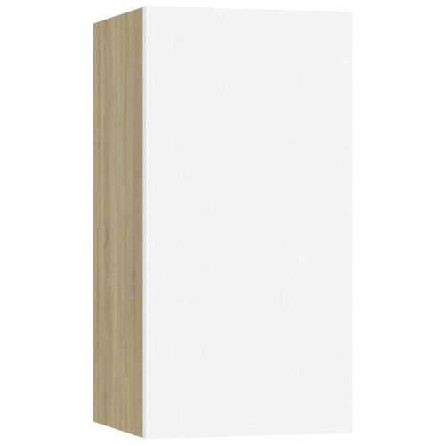TV ormarić bijeli i hrast 30,5 x 30 x 60 cm konstruirano drvo - Bijela i boja hrasta sonome 1 60 cm Cijena