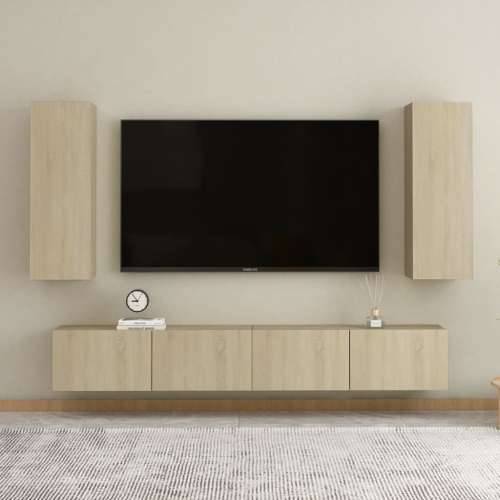 TV ormarić boja hrasta 30,5 x 30 x 90 cm od konstruiranog drva - sonoma hrast 1 90 cm Cijena