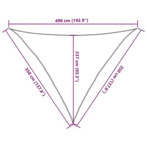 Jedro za zaštitu od sunca 160 g/m² bijelo 3,5 x 3,5 x 4,9 m HDPE - Bijela 3.5 x 3.5 x 4.9 m 1 Cijena