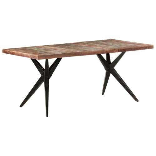 Blagovaonski stol 180 x 90 x 76 cm masivno obnovljeno drvo  - Šareni 180 x 90 x 76 cm 1 masivno obnovljeno drvo Cijena