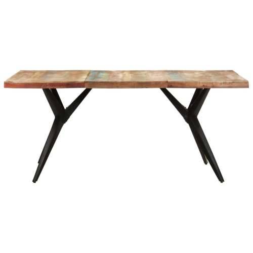 Blagovaonski stol 180 x 90 x 76 cm masivno obnovljeno drvo  - Šareni 180 x 90 x 76 cm 1 masivno obnovljeno drvo Cijena