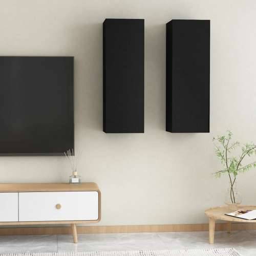TV ormarići 2 kom crni 30,5 x 30 x 90 cm konstruirano drvo Crna 2 90 cm Cijena
