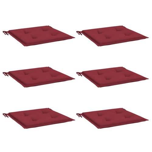 Jastuci za vrtne stolice 6 kom boja vina 40x40x4 cm od tkanine - boja crnog vina 40 x 40 x 3 cm 6 Cijena