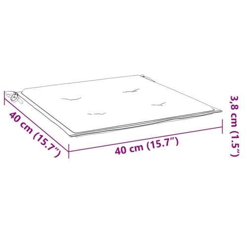 Jastuci za vrtne stolice 6 kom boja vina 40x40x4 cm od tkanine - boja crnog vina 40 x 40 x 3 cm 6 Cijena