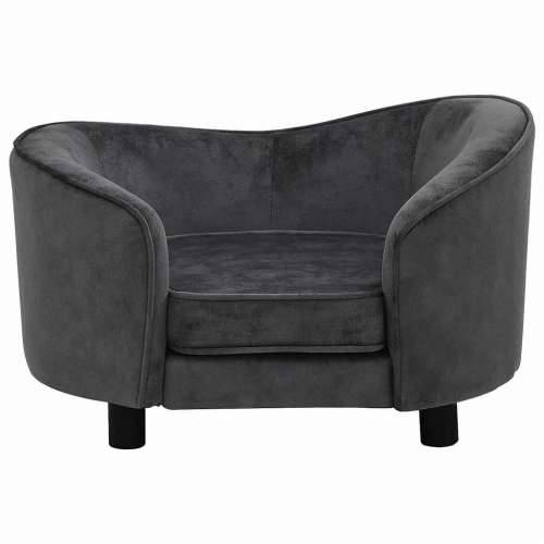 Sofa za pse tamnosiva 69 x 49 x 40 cm plišana - Tamno siva Cijena