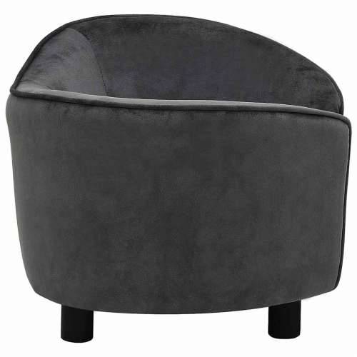 Sofa za pse tamnosiva 69 x 49 x 40 cm plišana - Tamno siva Cijena