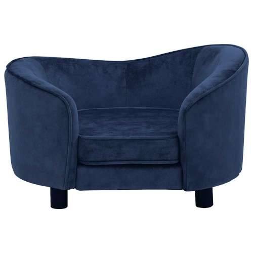 Sofa za pse plava 69 x 49 x 40 cm plišana - Plava Cijena
